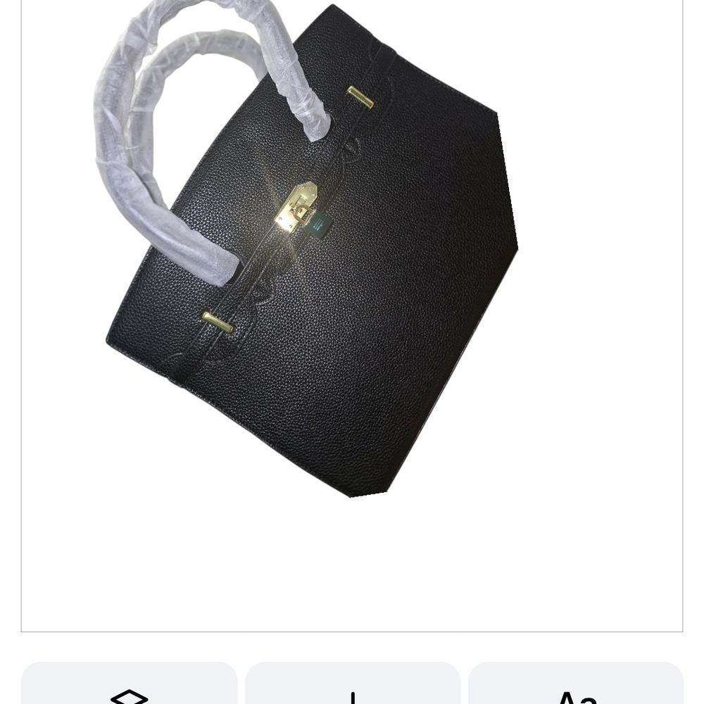 Chic Black Tote with Gold Hardware